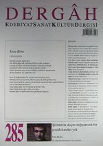 Dergah Edebiyat Sanat Kültür Dergisi Sayı:285 Kasım 2013
