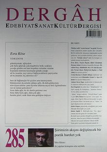 Dergah Edebiyat Sanat Kültür Dergisi Sayı:285 Kasım 2013