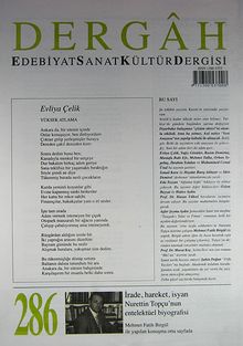 Dergah Edebiyat Sanat Kültür Dergisi Sayı:286 Aralık 2013