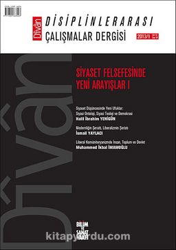 Divan / Disiplinlerarası Çalışmalar Dergisi Sayı:34 Yıl: 2013/1
