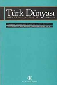 Türk Dünyası Dil ve Edebiyat Dergisi Sayı: 33