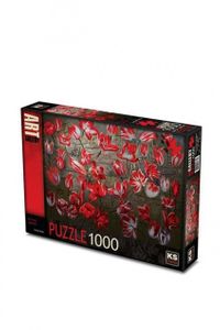 Kırmızı Laleler Puzzle 1000 Parça (Kod:11381)