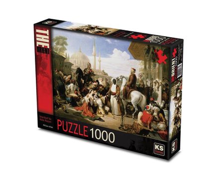 İstanbul'da Köle Pazarı Puzzle 1000 Parça (Kod:11364)