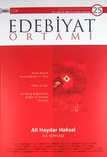 Edebiyat Ortamı Dergi Mart - Nisan Sayı:25 2012