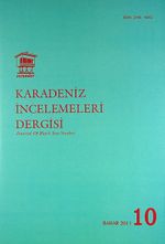 Karadeniz İncelemeleri Dergisi Sayı:10 Bahar 2011