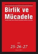 Birlik ve Mücadele Dergisi Sayı:25-26-27 Ocak 2014