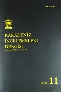 Karadeniz İncelemeleri Dergisi Sayı:11 Güz 2011