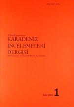 Karadeniz İncelemeleri Dergisi Sayı:1 Güz 2006