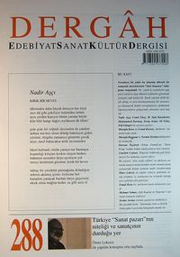 Dergah Edebiyat Sanat Kültür Dergisi Sayı:288 Şubat 2014