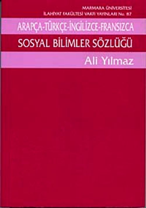 Sosyal Bilimler Sözlüğü/Arapça - Türkçe - İngilizce - Fransızca