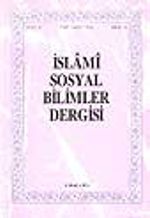 İslami Sosyal Bilimler Dergisi 1994 Cilt:2 Sayı:2