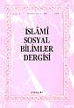 İslami Sosyal Bilimler Dergisi 1994 Cilt:2 Sayı:1