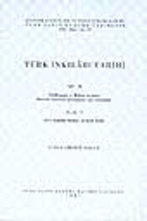 Türk İnkılabı Tarihi (Cilt 2-Kısım 1)