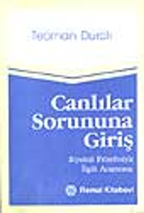 Canlılar Sorununa Giriş