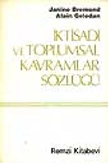 İktisadi ve Toplumsal Kavramlar Sözlüğü