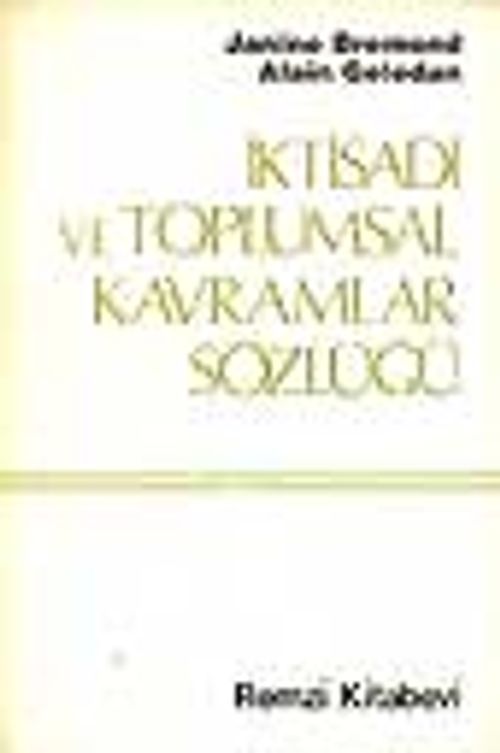 İktisadi ve Toplumsal Kavramlar Sözlüğü
