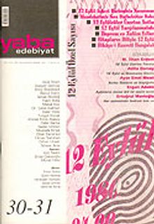Yaba Edebiyat Sayı: 30-31 Birleşik Sayı/ Eylül-Ekim-Kasım-Aralık 2004