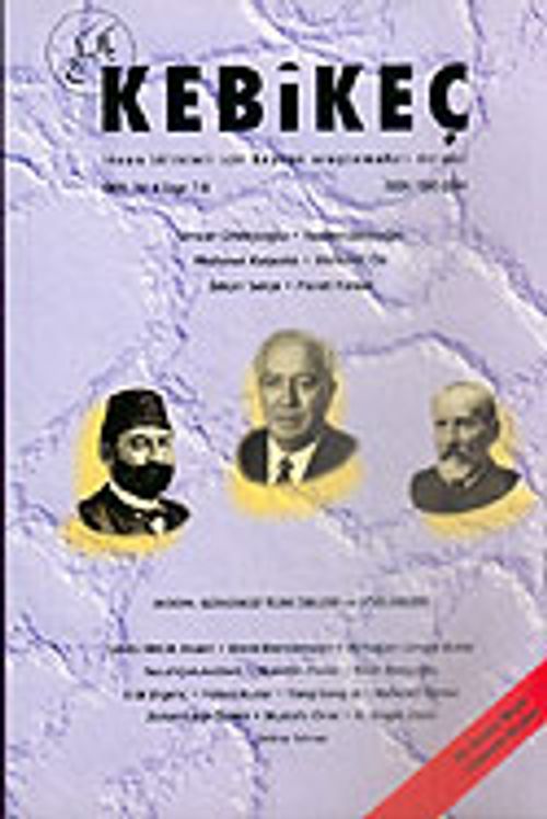 Sayı 7-8/1999-Kebikeç-İnsan Bilimleri İçin Kaynak Araştırmaları Dergisi
