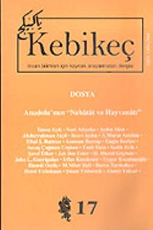 Sayı 17/2004-Kebikeç-İnsan Bilimleri İçin Kaynak Araştırmaları Dergisi