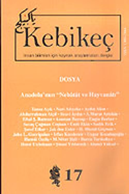 Sayı 17/2004-Kebikeç-İnsan Bilimleri İçin Kaynak Araştırmaları Dergisi