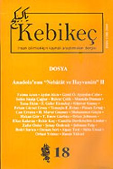 Sayı 18/2004-Kebikeç-İnsan Bilimleri İçin Kaynak Araştırmaları Dergisi