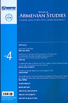 Volume 4 Number 10 2006-Review of Armenian Studies