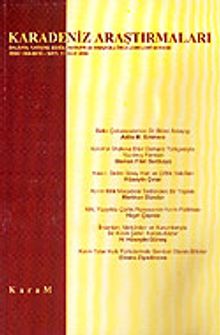 Karadeniz Araştırmaları Sayı: 11 Güz 2006