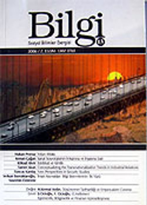 Bilgi Sosyal Bilimler Dergisi Sayı: 13 2006/2