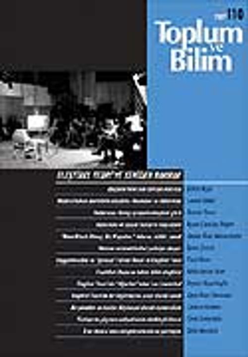 Toplum ve Bilim Sayı:110