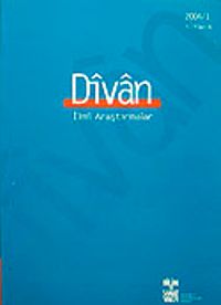 Divan/  İlmi Araştırmalar Sayı:16/Yıl:9/2004/1