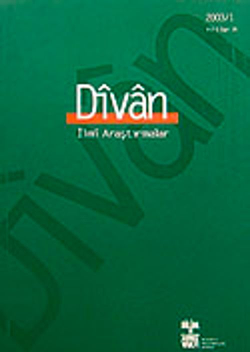 Divan/  İlmi Araştırmalar Sayı:14/Yıl:8/2003/1
