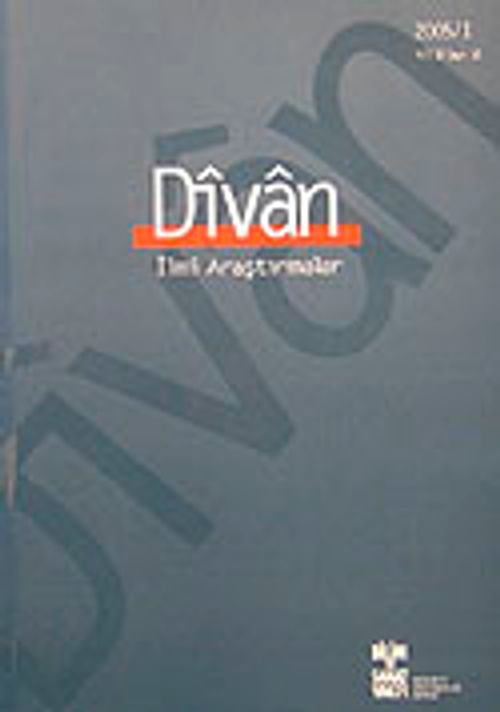 Divan/  İlmi Araştırmalar Sayı:18/Yıl:10/2005/1