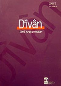 Divan/  İlmi Araştırmalar Sayı:19/Yıl:10/2005/2