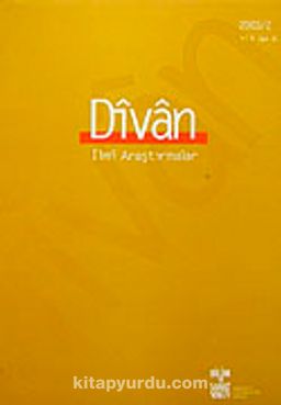 Divan/  İlmi Araştırmalar Sayı:15 Yıl:8 2003/2