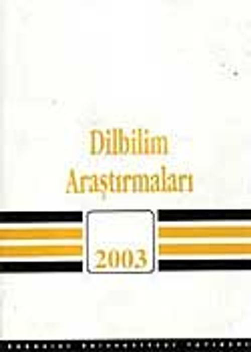 Dilbilim Araştırmaları 2003