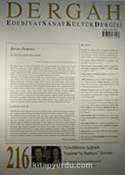 Şubat 2008, Sayı 216, Cilt XVIII / Dergah Edebiyat Sanat Kültür Dergisi