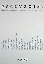 Gece Yazısı Edebiyat Dergisi 2003 / 2