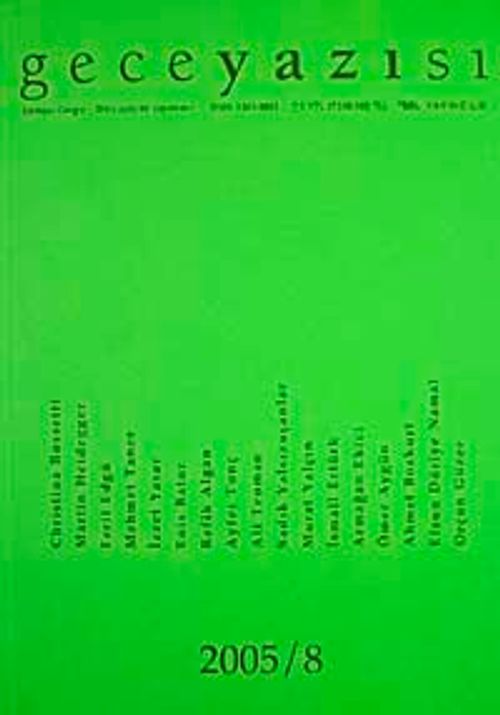 Gece Yazısı Edebiyat Dergisi 2005 / 8