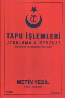 Tapu İşlemleri & Uygulama-Mevzuat