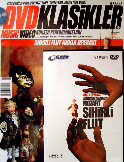 DVD Klasikler / Sihirli Fülüt-Kukla Operası (1 Fasikül+ 1 DVD)