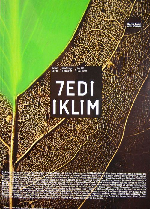 Sayı: 218 Mayıs 2008 / Kültür Sanat Medeniyet Edebiyat Dergisi