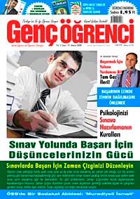 Genç Öğrenci Aylık Eğitim ve Öğrenci Dergisi Yıl:2 Sayı:15 Mayıs 2008