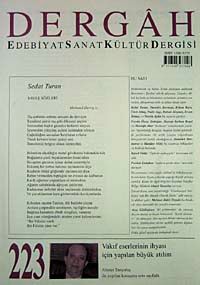 Dergah Edebiyat Sanat Kültür Dergisi Eylül 2008 Sayı:223