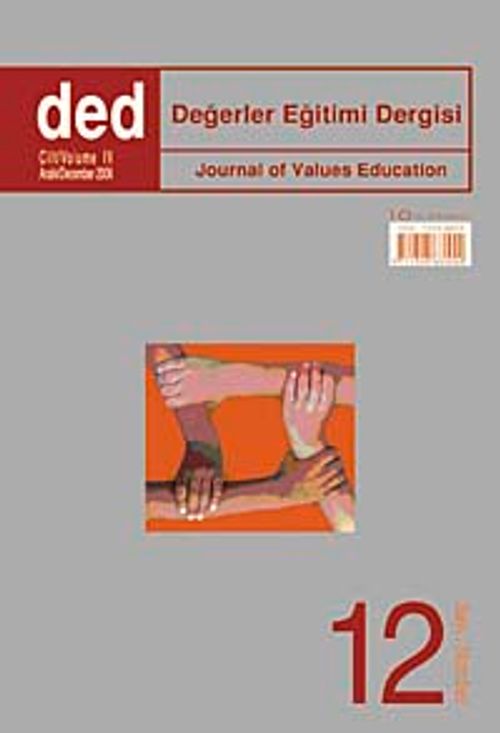 Değerler Eğitimi Dergisi  12. Sayı