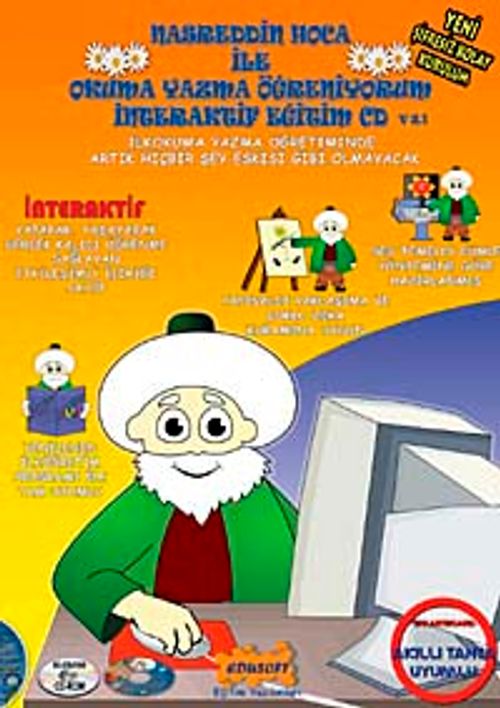 Nasreddin Hoca ile Okuma Yazma Öğreniyorum İnteraktif Eğitim Cd'si