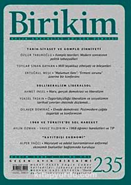 Birikim / Sayı:235 Yıl: 2008 / Aylık Sosyalist Kültür Dergisi