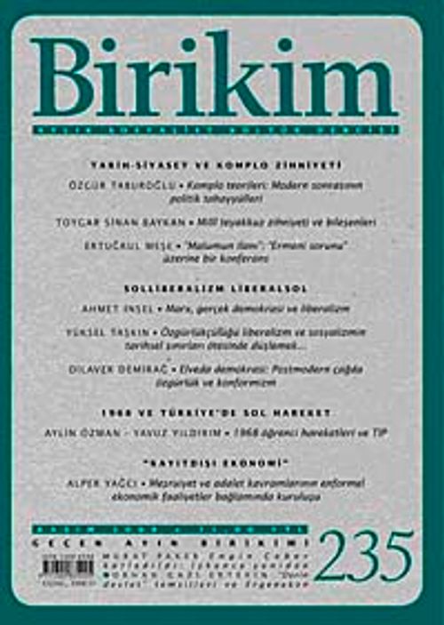 Birikim / Sayı:235 Yıl: 2008 / Aylık Sosyalist Kültür Dergisi