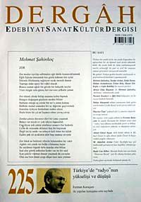 Dergah Edebiyat Sanat Kültür Dergisi Kasım Sayı 225