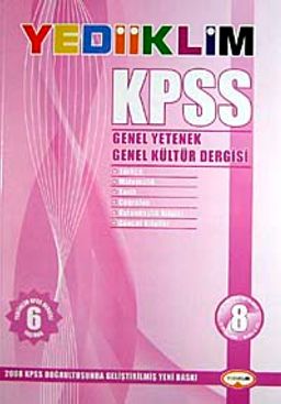 KPSS Genel Yetenek-Genel Kültür Dergisi-8