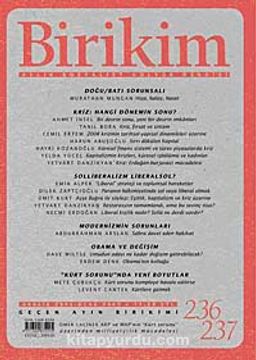 Birikim / Sayı:236-237 Yıl: 2009 / Aylık Sosyalist Kültür Dergisi
